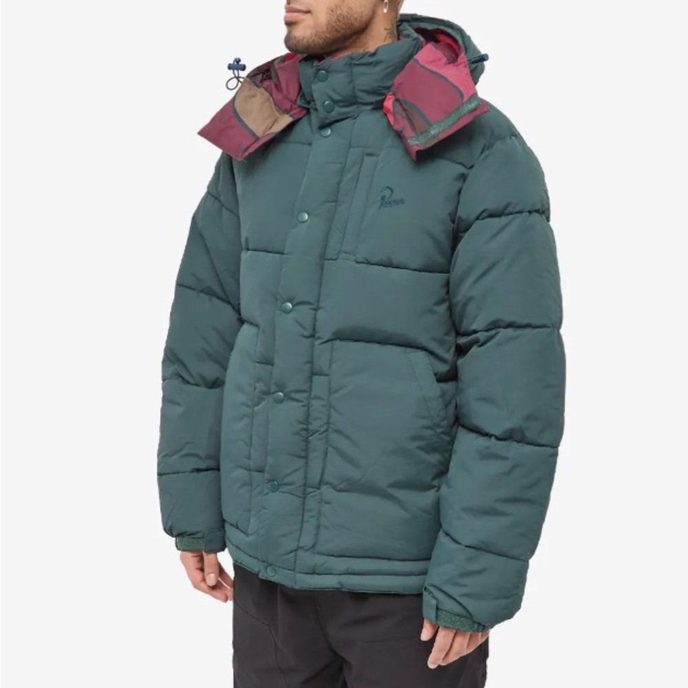 By Parra The Secret Garden Pieter Janssen puffer jacket forest pine green M